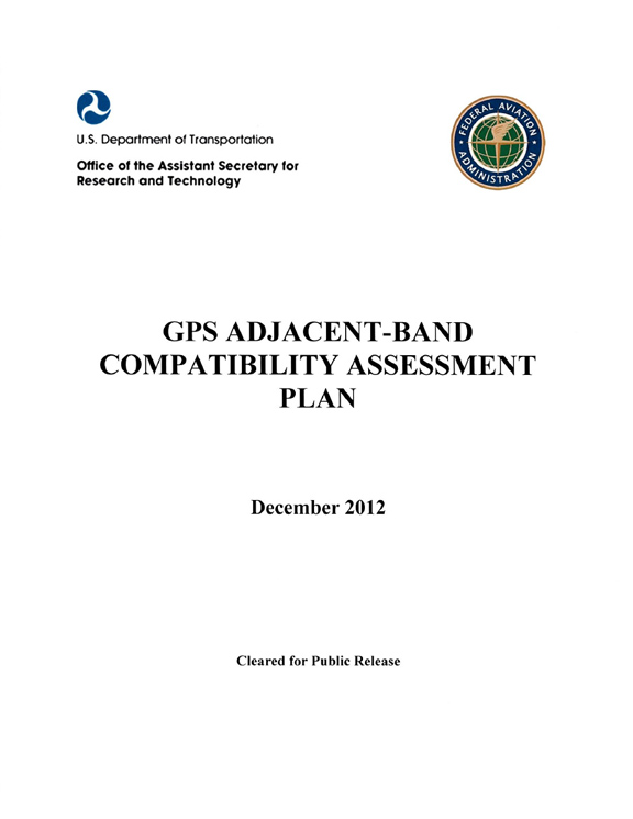 DoT Plan for GPS Adjacent Band Compatibility Study to Get Airing